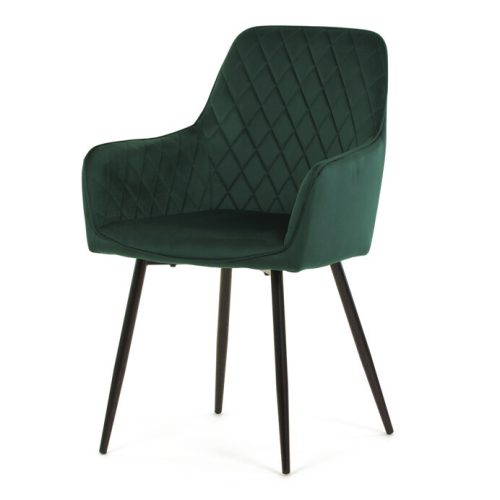 Zöld Bársony Étkezőszék. DCH-215 GRN4