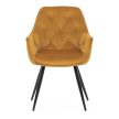 Étkezőszék sárga bársony DCH-421 YEL4