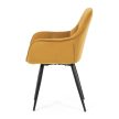 Étkezőszék sárga bársony DCH-421 YEL4