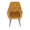 Étkezőszék sárga bársony DCH-421 YEL4