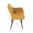 Étkezőszék sárga bársony DCH-421 YEL4