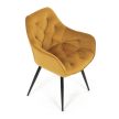 Étkezőszék sárga bársony DCH-421 YEL4