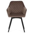 Étkezőszék barna bársony DCH-425 BR4