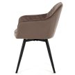 Étkezőszék barna bársony DCH-425 BR4