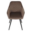 Étkezőszék barna bársony DCH-425 BR4