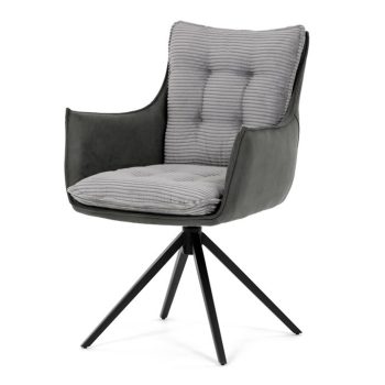 Szürke kordbársony Étkezőszék. DCH-D1345 GREY2