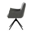 Szürke kordbársony Étkezőszék. DCH-D1345 GREY2