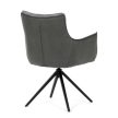 Szürke kordbársony Étkezőszék. DCH-D1345 GREY2