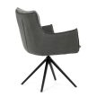 Szürke kordbársony Étkezőszék. DCH-D1345 GREY2