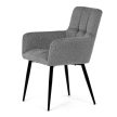 Szürke Szövet Étkezőszék, Ezüst Árnyalattal. DCH-P3146 SIL2