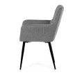 Szürke Szövet Étkezőszék, Ezüst Árnyalattal. DCH-P3146 SIL2