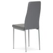 Étkezőszék szürke színben, ökobőr kárpittal DCL-377 GREY