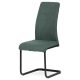 Cantilever dining chair DCL-414 green fabric