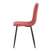 Red Corduroy Velvet Dining Chair DCL-964 RED2