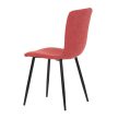 Red Corduroy Velvet Dining Chair DCL-964 RED2
