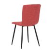 Red Corduroy Velvet Dining Chair DCL-964 RED2