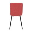 Red Corduroy Velvet Dining Chair DCL-964 RED2