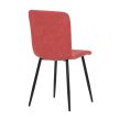 Red Corduroy Velvet Dining Chair DCL-964 RED2