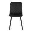 Étkezőszék, fekete, bársony szövet, DCL-973 BK4