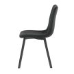 Étkezőszék, fekete, bársony szövet, DCL-973 BK4