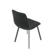 Étkezőszék, fekete, bársony szövet, DCL-973 BK4