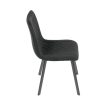 Étkezőszék, fekete, bársony szövet, DCL-973 BK4