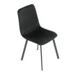 Étkezőszék, fekete, bársony szövet, DCL-973 BK4