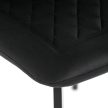 Étkezőszék, fekete, bársony szövet, DCL-973 BK4
