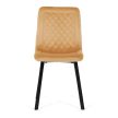 Étkezőszék, sárga, bársony szövet, DCL-973 YEL4