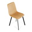 Étkezőszék, sárga, bársony szövet, DCL-973 YEL4