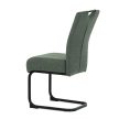 Étkezőszék zöld szövetkárpittal. DCL-E2008 GRN2