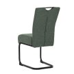 Étkezőszék zöld szövetkárpittal. DCL-E2008 GRN2