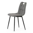 Étkezőszék, szürke, szövet, DCL-V2017 GREY2