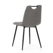 Étkezőszék, szürke, szövet, DCL-V2017 GREY2