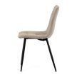 Étkezőszék, bézs, bársony szövet, DCL-X7015 CAP2