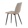 Étkezőszék, bézs, bársony szövet, DCL-X7015 CAP2
