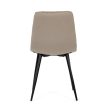 Étkezőszék, bézs, bársony szövet, DCL-X7015 CAP2