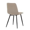 Étkezőszék, bézs, bársony szövet, DCL-X7015 CAP2