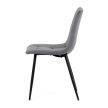 Étkezőszék, szürke, bársony szövet, DCL-X7015 GREY2