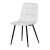 Étkezőszék, fehér, bársony szövet, DCL-X7015 WT2