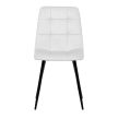 Étkezőszék, fehér, bársony szövet, DCL-X7015 WT2