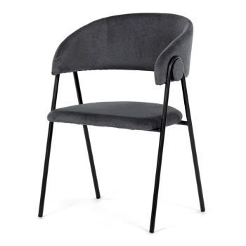 Grey Velvet Dining Chair DCL-X7130