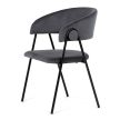 Grey Velvet Dining Chair DCL-X7130