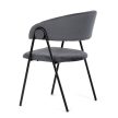 Grey Velvet Dining Chair DCL-X7130