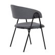 Grey Velvet Dining Chair DCL-X7130