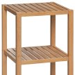 DR-011-5 Polc Tömör Bambuszból Natúr Színben, 3 Rekeszes, Teherbírás: 9 kg.
