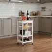 Fehér MDF regál – modern tárolópolc DR-044