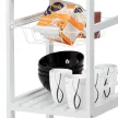 Fehér MDF regál – modern tárolópolc DR-044