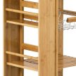 DR-046 Bamboo Rolling Storage Rack Natural