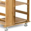 DR-046 Bamboo Rolling Storage Rack Natural